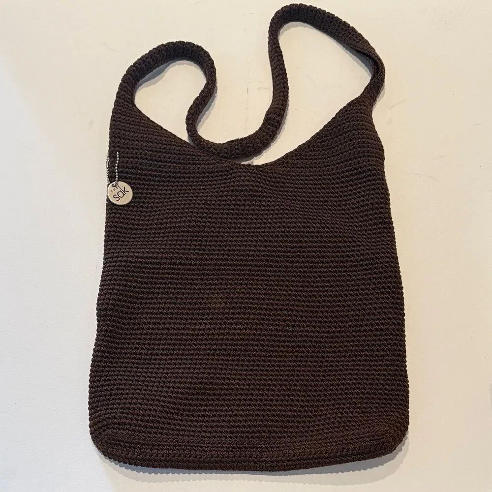 The Sak Dark Brown Knit Tote